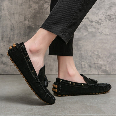 Mocasines hombre suela blanda con borlas - Alessio