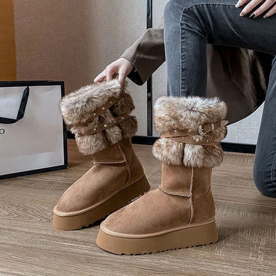 Botas de invierno para mujer efecto envolvente - Senaira