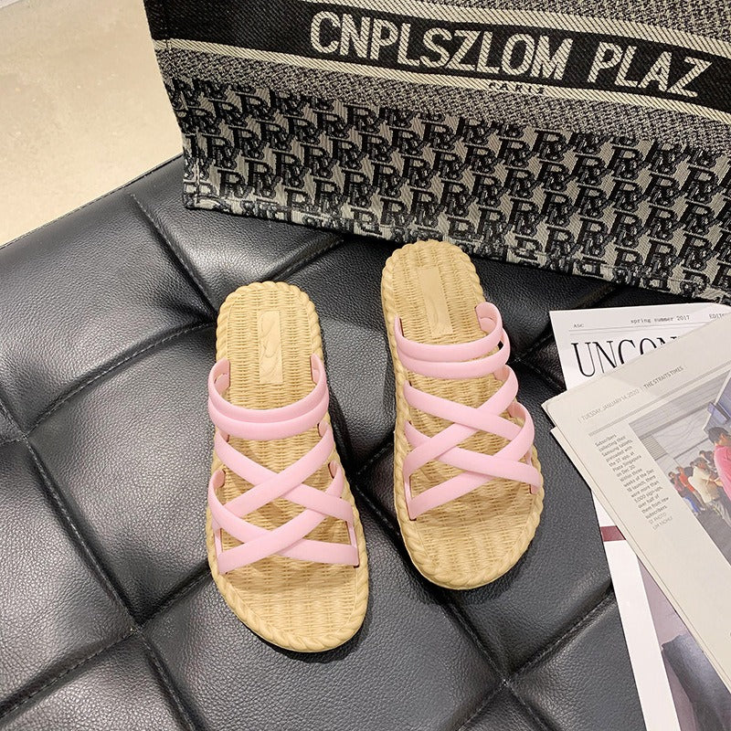 Sandalias planas mujer tiras cruzadas estilo romano - Soléa