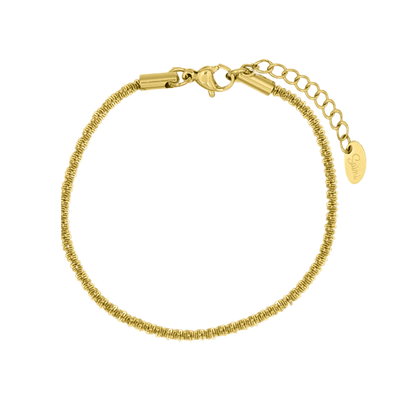 Pulsera de brillantes chapada en oro de 14 quilates