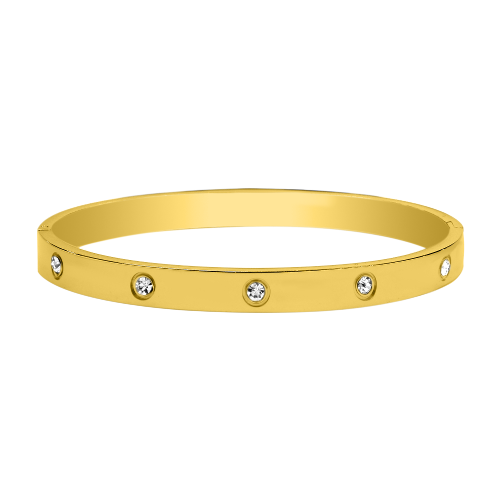 Brazalete Element Stone Chapado en Oro 18K