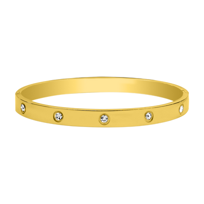 Brazalete Element Stone Chapado en Oro 18K