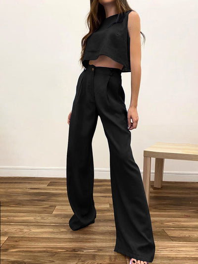 Esther - Conjunto de pantalón boho de dos piezas