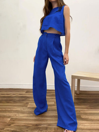 Esther - Conjunto de pantalón boho de dos piezas