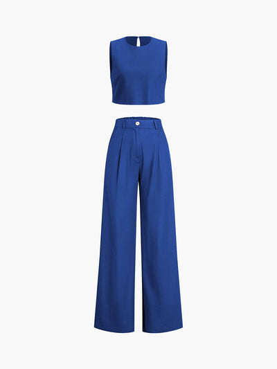 Esther - Conjunto de pantalón boho de dos piezas
