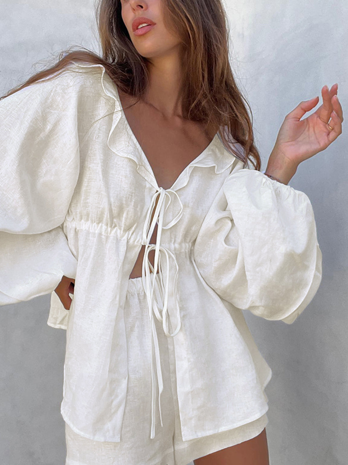 Melody - Conjunto de pantalón corto boho de dos piezas