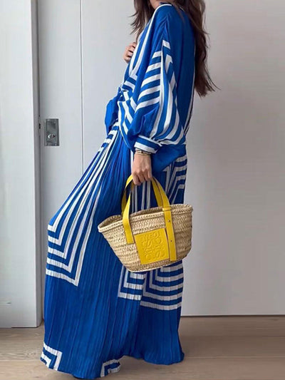 Tania - Conjunto de vacaciones con estampado oversize