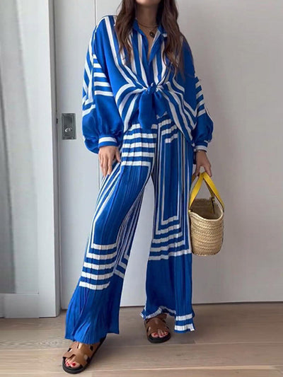 Tania - Conjunto de vacaciones con estampado oversize