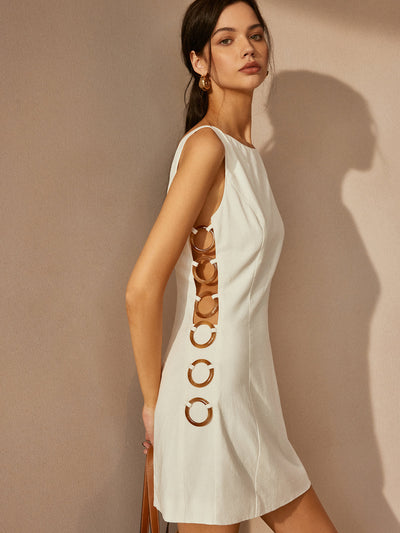 Rylie - Vestido sin mangas O-Ring Cutout