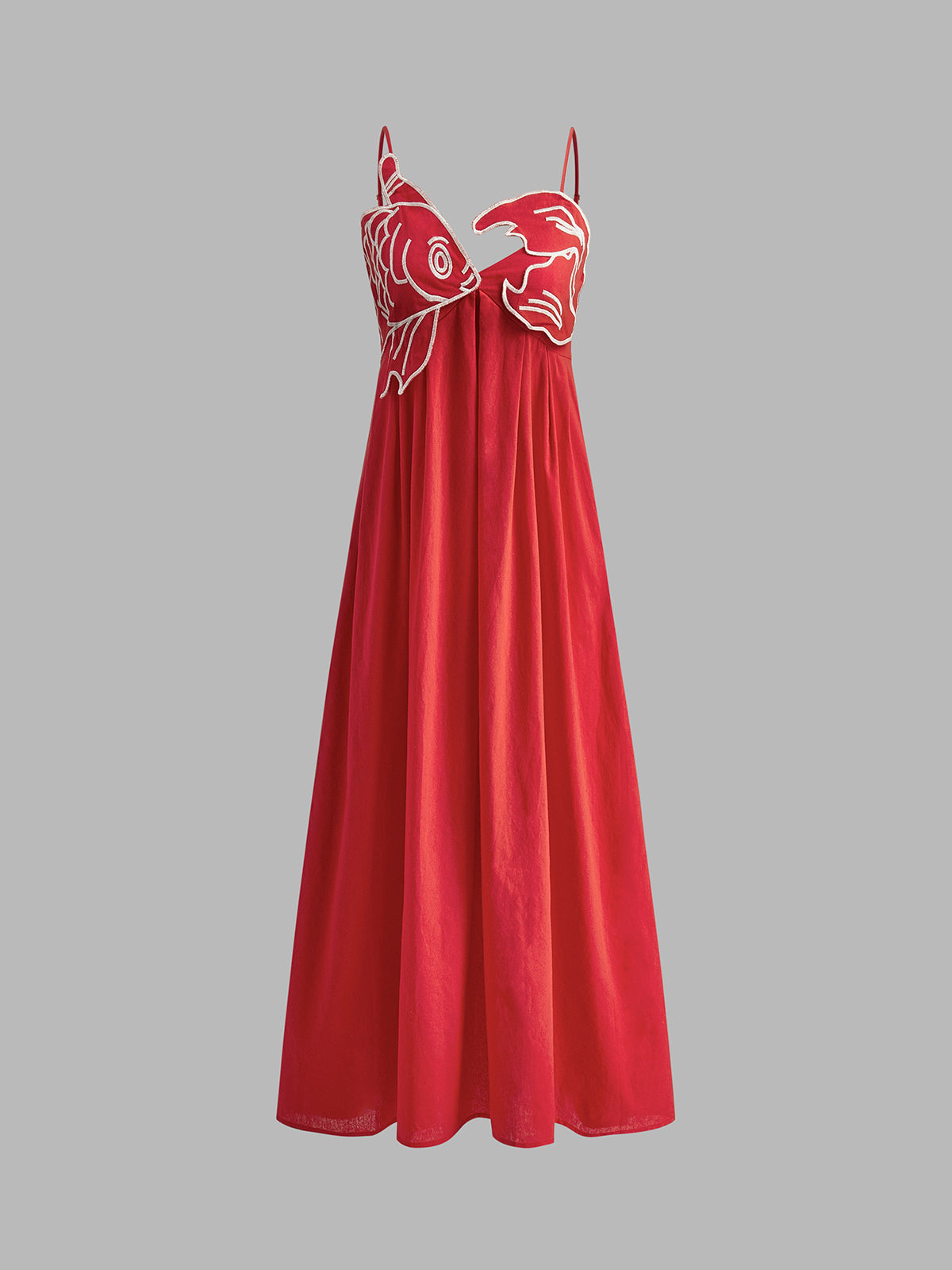 Scarlett - Vestido Semi-Transparente Peces Bordados
