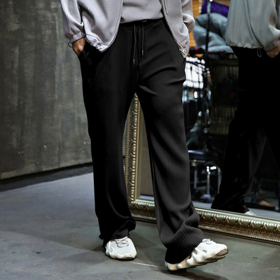 Pantalon recto de hombre con textura acanalada - Kenji
