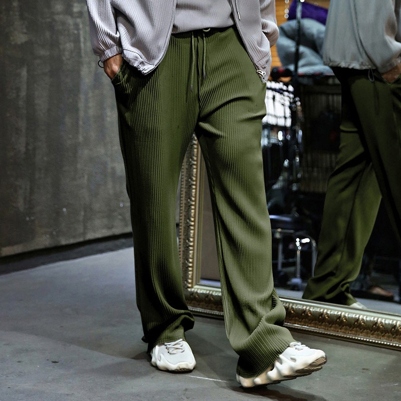Pantalon recto de hombre con textura acanalada - Kenji