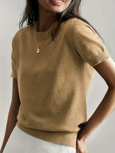 Magdalena - Jersey casual de primavera con mangas cortas