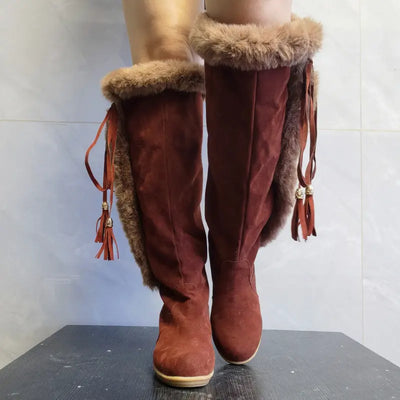 Zorana - Botas largas de invierno de felpa
