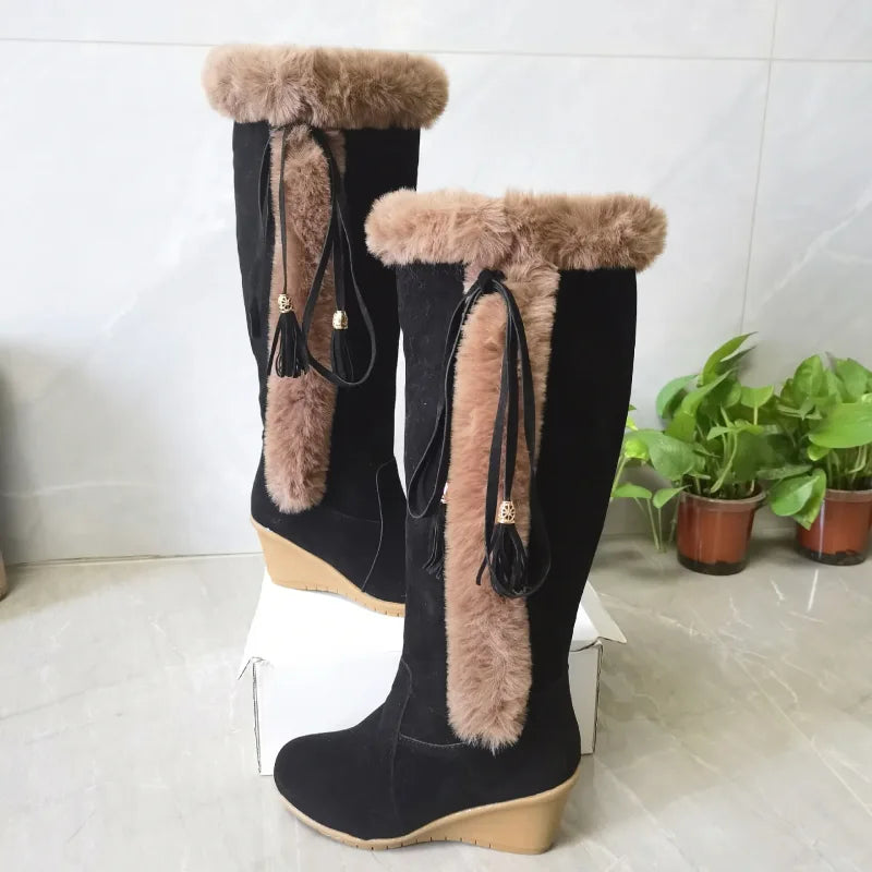 Zorana - Botas largas de invierno de felpa