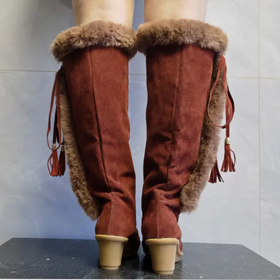 Zorana - Botas largas de invierno de felpa