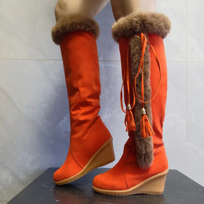 Zorana - Botas largas de invierno de felpa