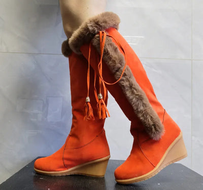 Zorana - Botas largas de invierno de felpa