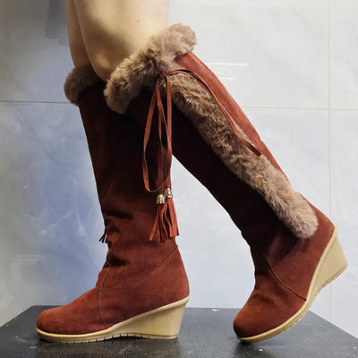 Zorana - Botas largas de invierno de felpa