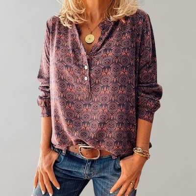 Fabi - Blusa cómoda vintage