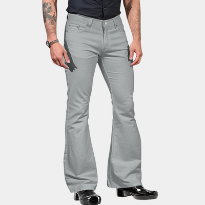 Linn - Pantalones acampanados retro para hombre