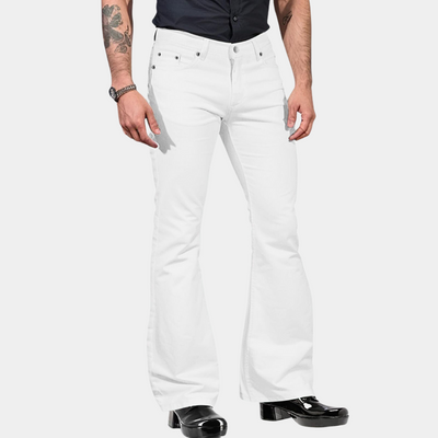 Linn - Pantalones acampanados retro para hombre