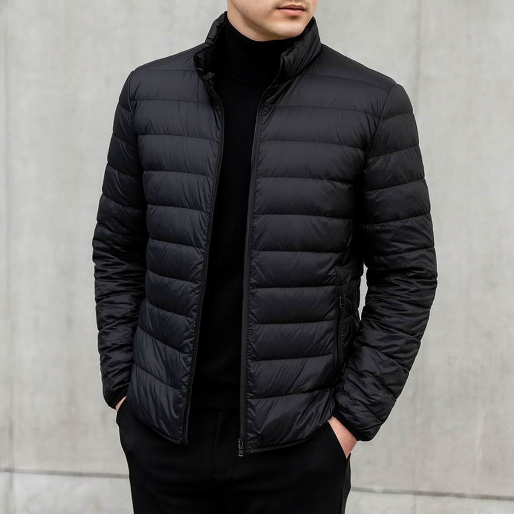 Chaqueta ligera acolchada para hombre con cierre de cremallera - Patrick