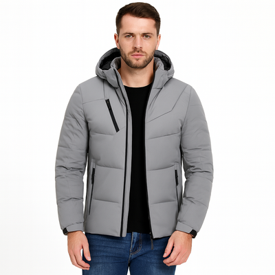Chaqueta acolchada con capucha y diseño urbano - Narel