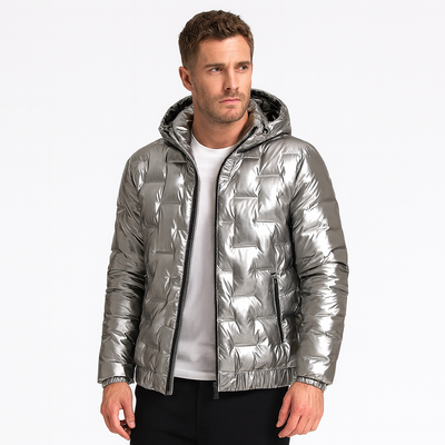 Chaqueta acolchada con capucha para hombre - Luuk