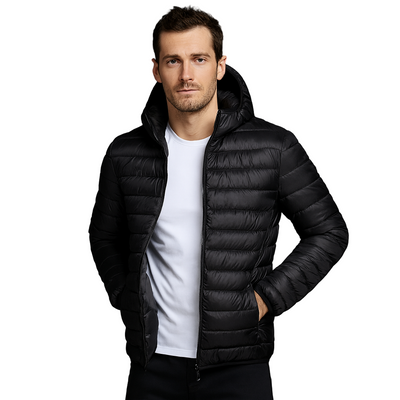 Chaqueta acolchada ligera hombre con capucha y cremallera - Tidus
