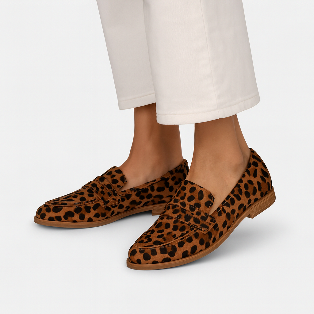 Mocasines lujosos con estampado de dama - Patricia
