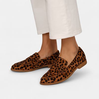 Mocasines lujosos con estampado de dama - Patricia