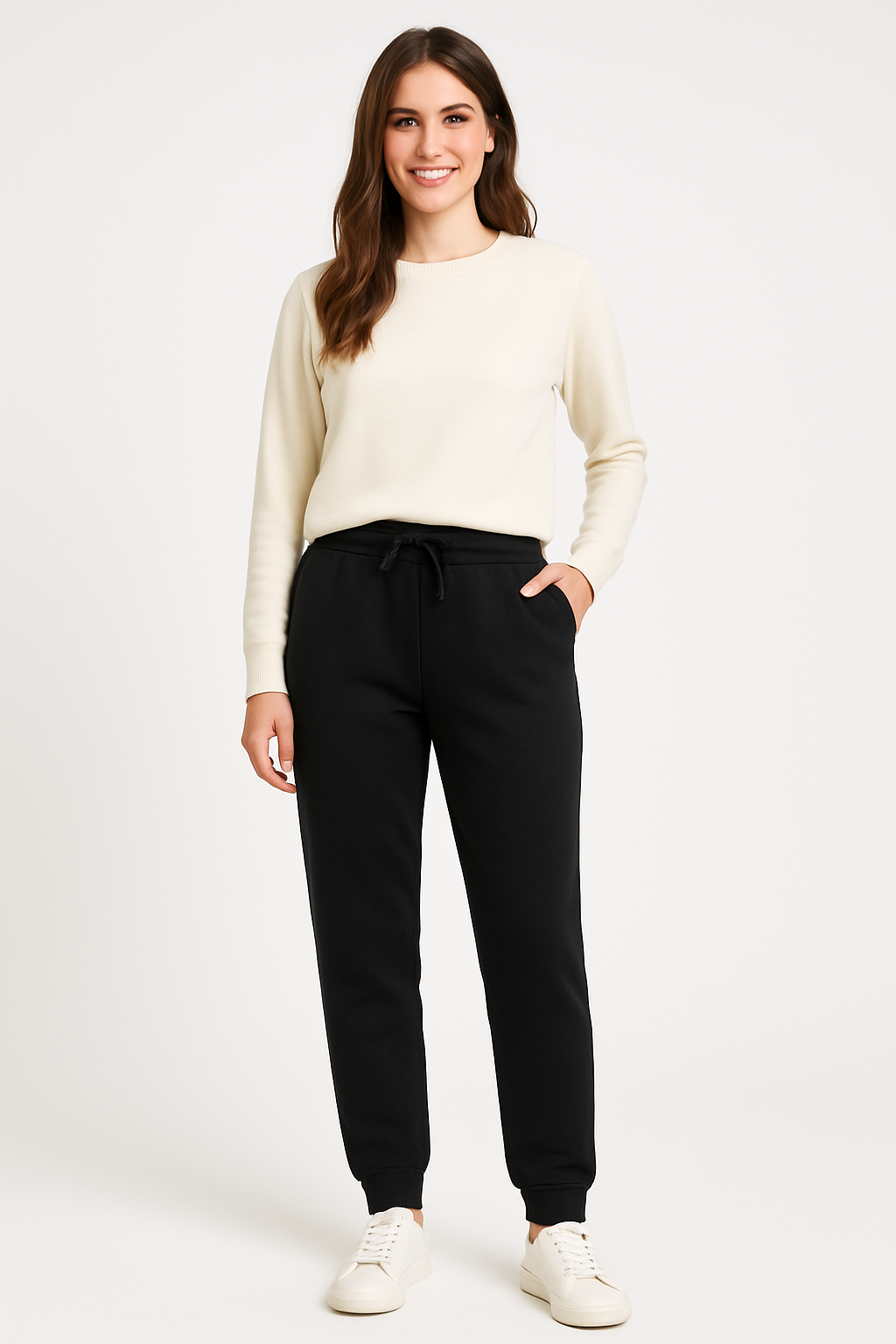 Pantalones para mujer efecto aterciopelado interior - Lureta