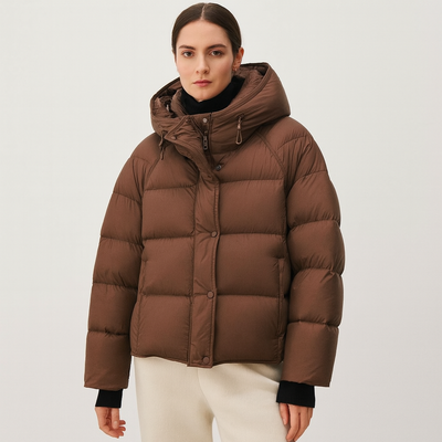 Chaqueta acolchada para mujer efecto envolvente - Yerinna