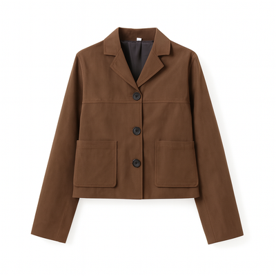 Chaqueta corta de ante para mujer - Maeris