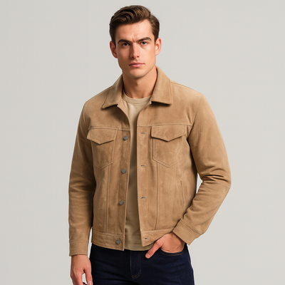 Chaqueta de ante para hombre - Massimo