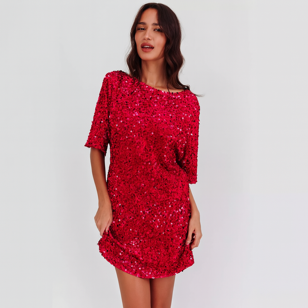 Vestido para mujer efecto lentejuelas - Nalhira