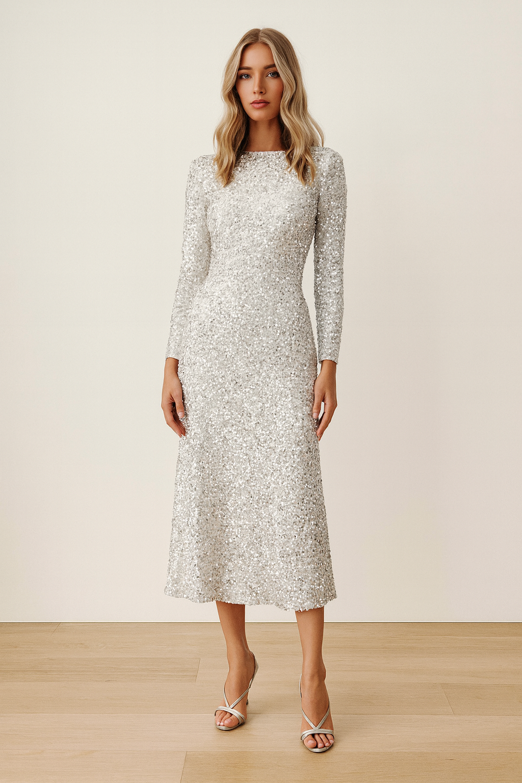 Vestido de fiesta para mujer con lentejuelas  - Elissa