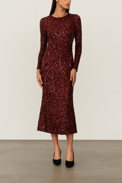 Vestido de fiesta para mujer con lentejuelas  - Elissa