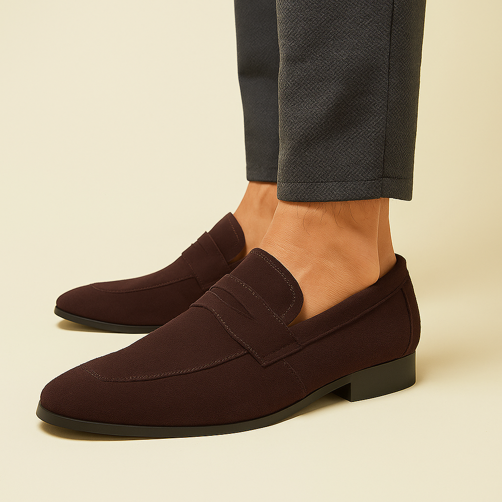 Mocasines para hombre efecto ante estilo minimalista - Kenjiro