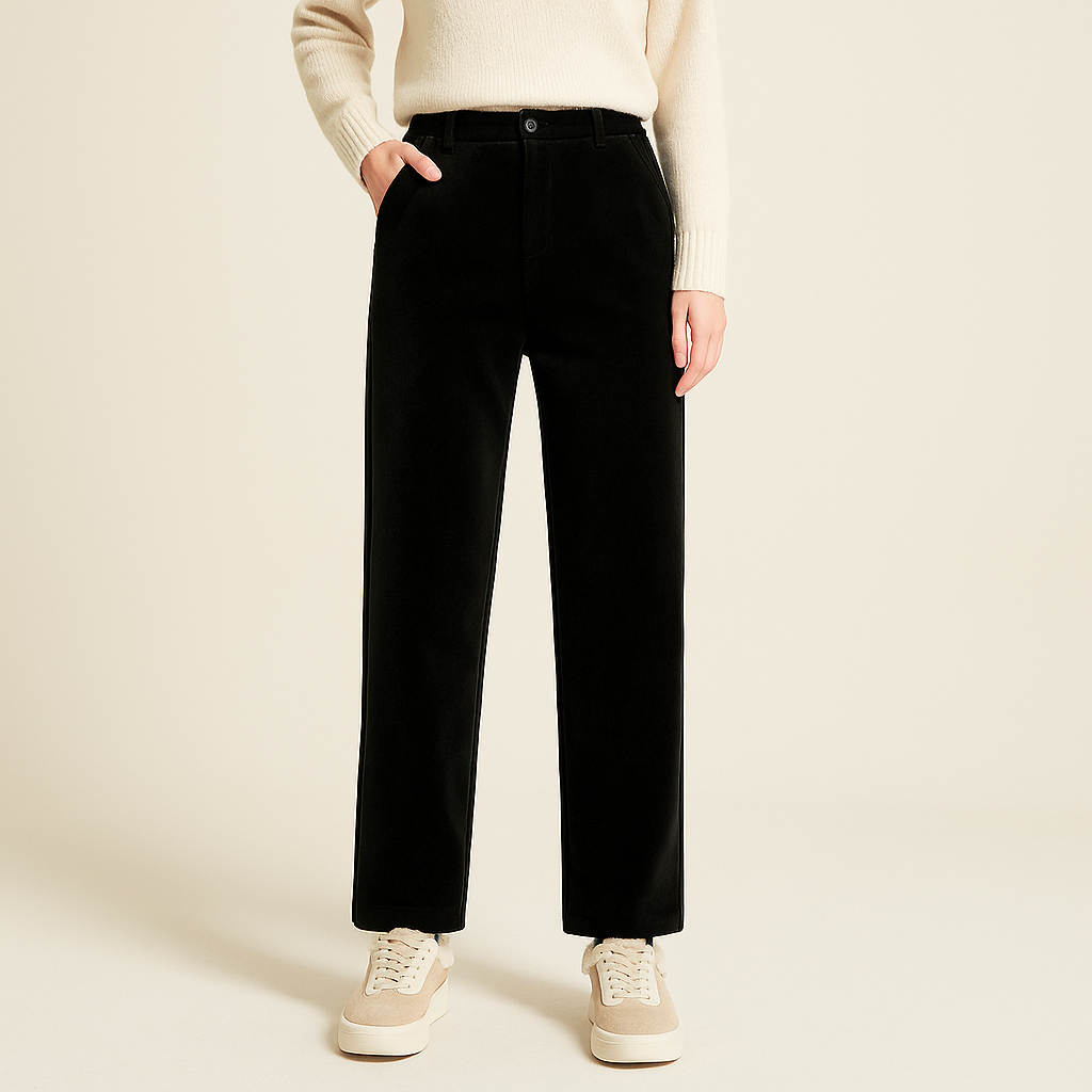 Pantalones para mujer efecto lana cálida - Annelise