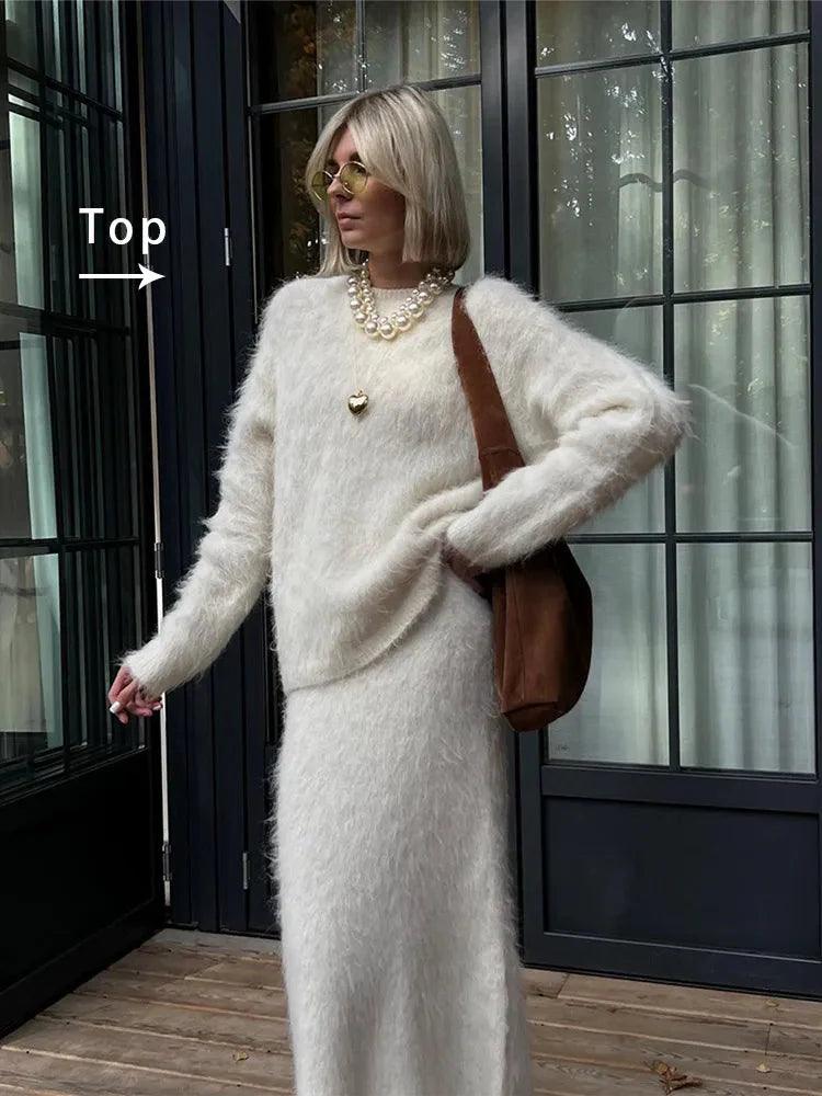 Conjunto de punto para mujer con textura suave - Eliane