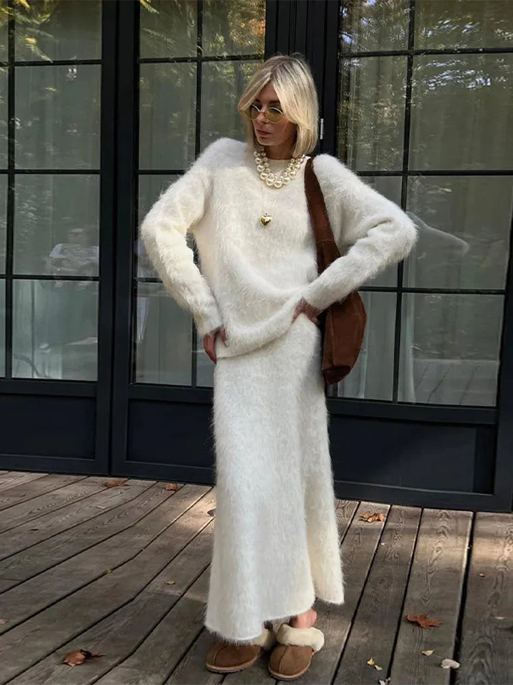 Conjunto de punto para mujer con textura suave - Eliane