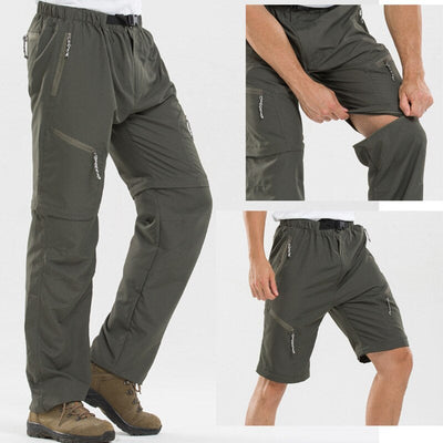 Robustos pantalones de outdoor 2 en 1 para hombre