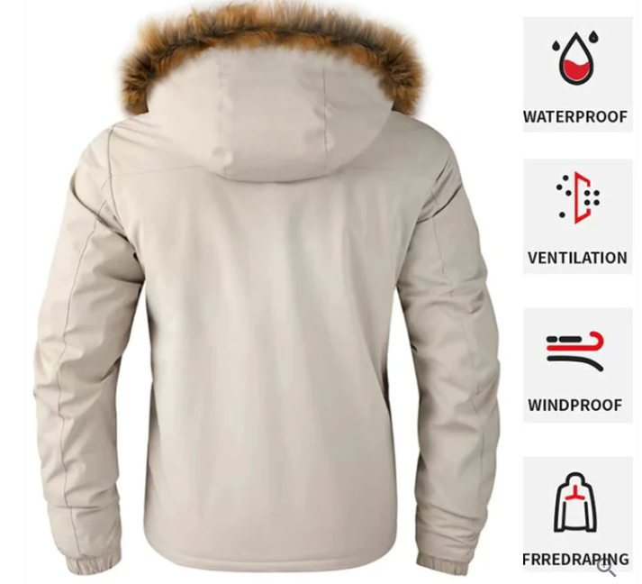 Chaqueta de invierno impermeable de alta calidad para hombre