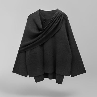 Capa mujer elegante corte moderno tejido suave - Doriane