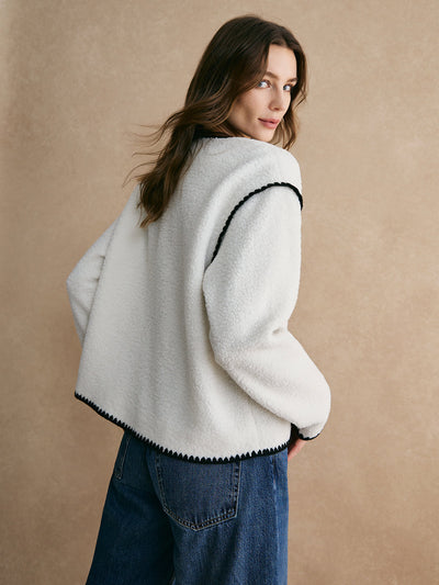 Chaqueta polar para mujer con ribetes - Annalise