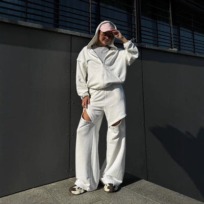 Conjunto mujer loungewear con capucha - Maribel