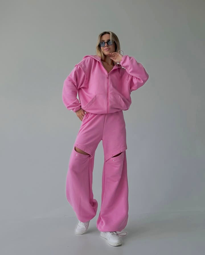 Conjunto mujer loungewear con capucha - Maribel