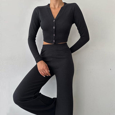 Conjunto mujer dos piezas punto crop - Sofia